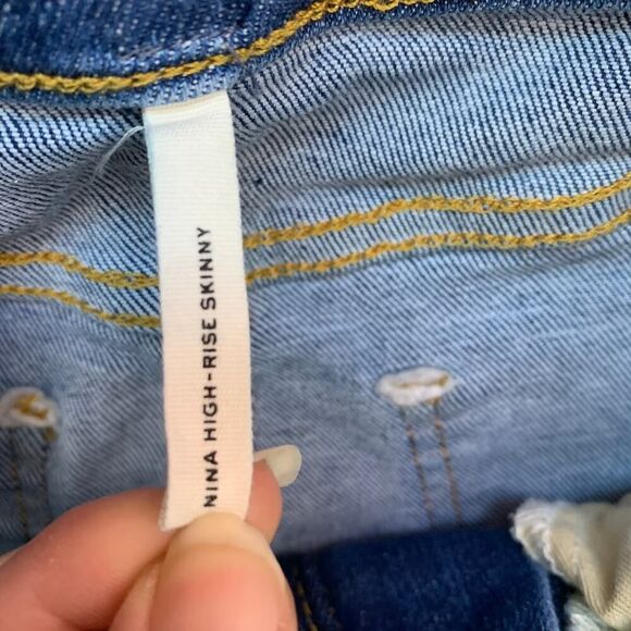 Rag & Bone Nina High Rise Skinny Jeans Women’s Size 25 Color: Jinx - Picture 6 of 12